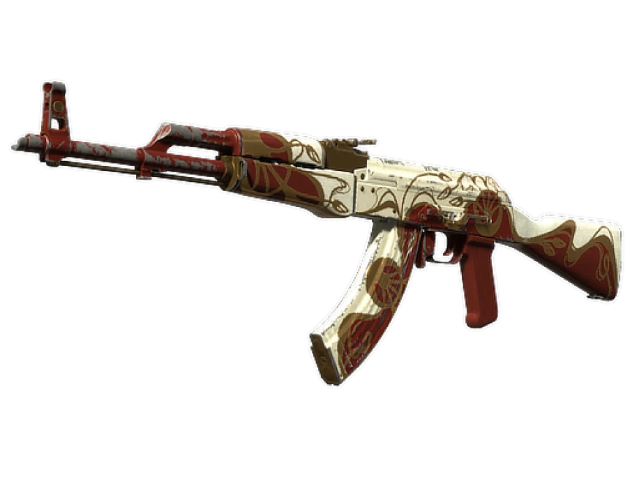 AK-47 | Nouveau Rouge (Well-Worn) - Image 1