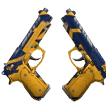 Dual Berettas | Marina (Well-Worn)