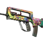 FAMAS | Bad Trip (Battle-Scarred)