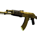 Souvenir AK-47 | Gold Arabesque (Battle-Scarred)