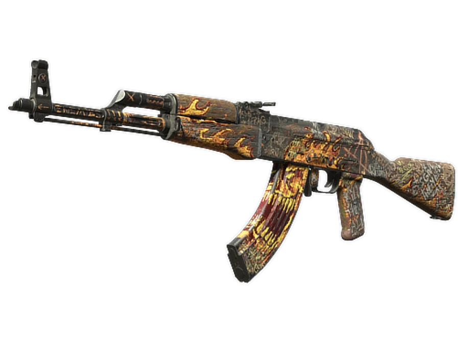 StatTrak™ AK-47 | Searing Rage (Battle-Scarred) - Image 1