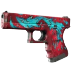 StatTrak™ Glock-18 | Water Elemental (Well-Worn)