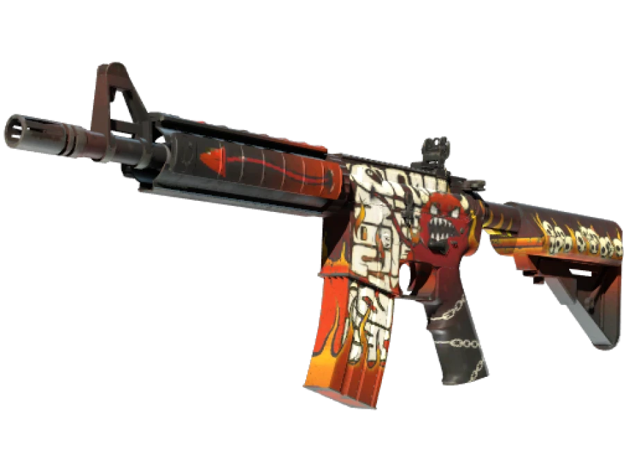 StatTrak™ M4A4 | Hellfire (Minimal Wear) - Image 1