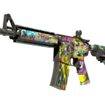 StatTrak™ M4A4 | In Living Color (Battle-Scarred)