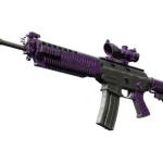 StatTrak™ SG 553 | Ultraviolet (Battle-Scarred)