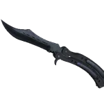 ★ Butterfly Knife | Blue Steel (Well-Worn)