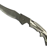 ★ Falchion Knife | Black Laminate (Battle-Scarred)