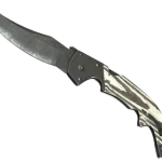 ★ Falchion Knife | Black Laminate (Well-Worn)
