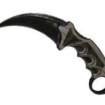 ★ Karambit | Black Laminate (Battle-Scarred)