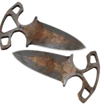 ★ Shadow Daggers | Rust Coat (Battle-Scarred)