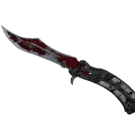 ★ StatTrak™ Butterfly Knife | Crimson Web (Battle-Scarred)