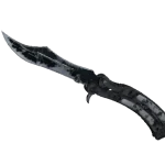 ★ StatTrak™ Butterfly Knife | Night (Battle-Scarred)