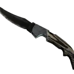 ★ StatTrak™ Falchion Knife | Black Laminate (Battle-Scarred)