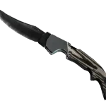 ★ StatTrak™ Falchion Knife | Black Laminate (Well-Worn)