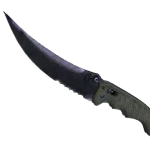 ★ StatTrak™ Flip Knife | Blue Steel (Battle-Scarred)
