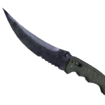 ★ StatTrak™ Flip Knife | Blue Steel (Well-Worn)