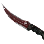 ★ StatTrak™ Flip Knife | Crimson Web (Battle-Scarred)