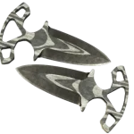 ★ StatTrak™ Shadow Daggers | Black Laminate (Battle-Scarred)