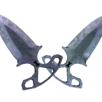 ★ StatTrak™ Shadow Daggers | Blue Steel (Battle-Scarred)
