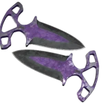 ★ StatTrak™ Shadow Daggers | Ultraviolet (Battle-Scarred)