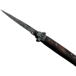 ★ Stiletto Knife | Damascus Steel (Battle-Scarred)