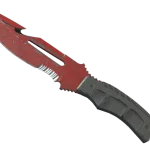 ★ Survival Knife | Crimson Web (Battle-Scarred)