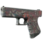 Souvenir Glock-18 | Teal Graf (Well-Worn)
