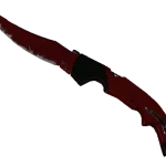★ Falchion Knife | Crimson Web (Well-Worn)