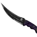 ★ StatTrak™ Flip Knife | Ultraviolet (Battle-Scarred)