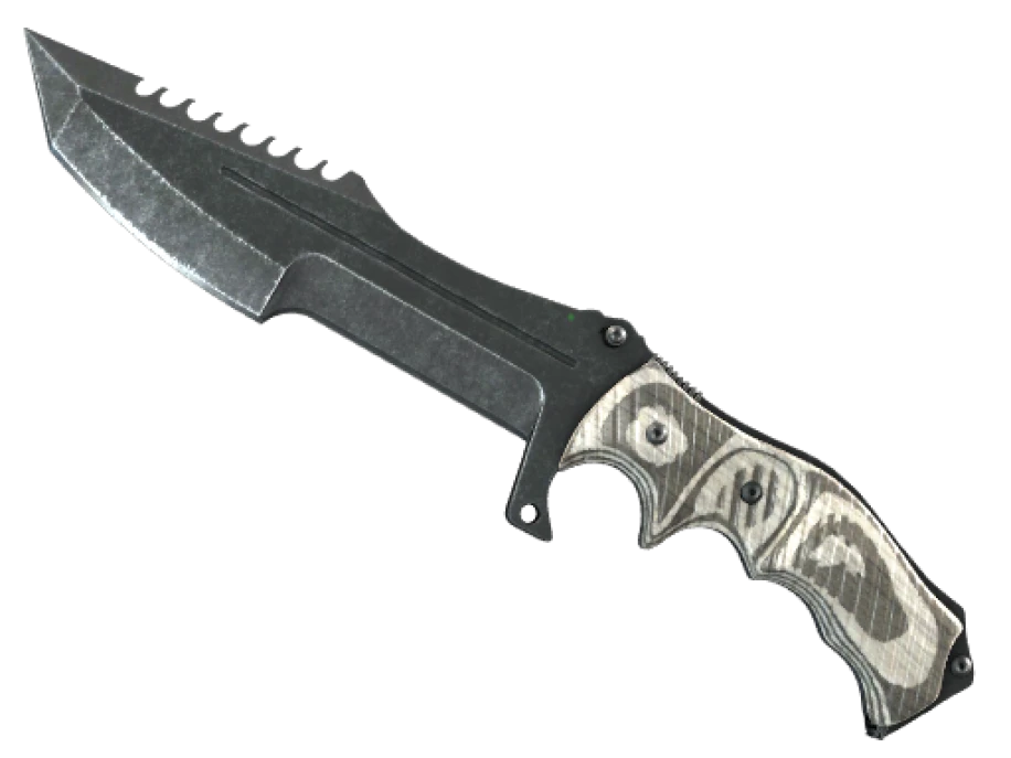 ★ StatTrak™ Huntsman Knife | Black Laminate (Factory New) - Image 1
