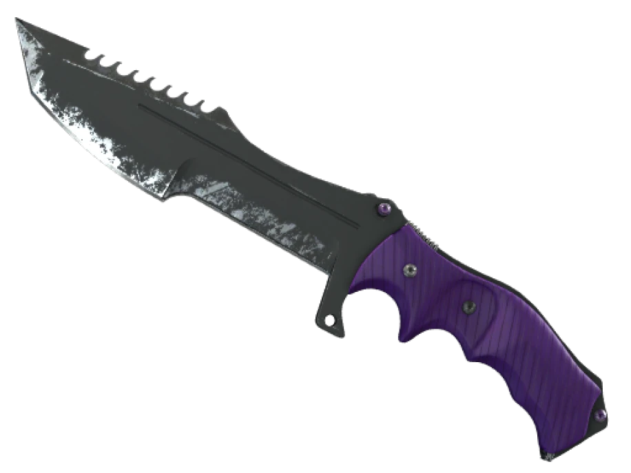 ★ StatTrak™ Huntsman Knife | Ultraviolet (Well-Worn) - Image 1