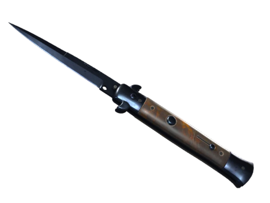 ★ StatTrak™ Stiletto Knife | Blue Steel (Battle-Scarred) - Image 1