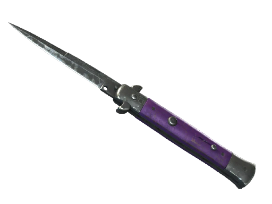 ★ StatTrak™ Stiletto Knife | Ultraviolet (Battle-Scarred) - Image 1