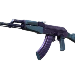 Souvenir AK-47 | Midnight Laminate (Well-Worn)