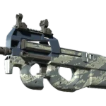 Souvenir P90 | Blue Tac (Minimal Wear)