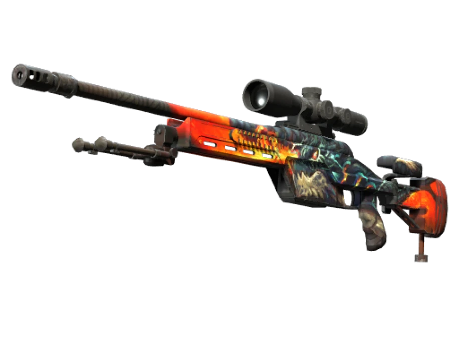 StatTrak™ SSG 08 | Dragonfire (Minimal Wear) - Image 1