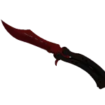 ★ Butterfly Knife | Crimson Web (Minimal Wear)