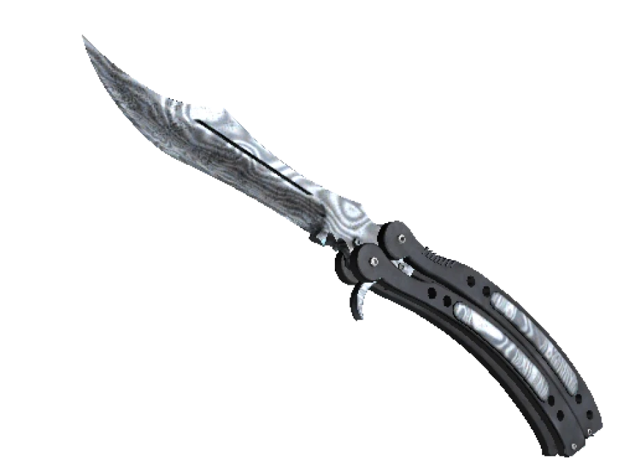★ Butterfly Knife | Damascus Steel (Well-Worn) - Image 1