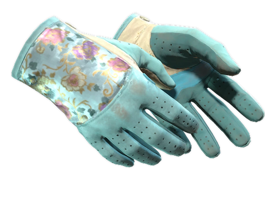 ★ Driver Gloves | Brocade Flowers (Well-Worn) - Image 1