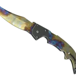 ★ Falchion Knife | Case Hardened (Well-Worn)