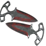 ★ Shadow Daggers | Crimson Web (Battle-Scarred)