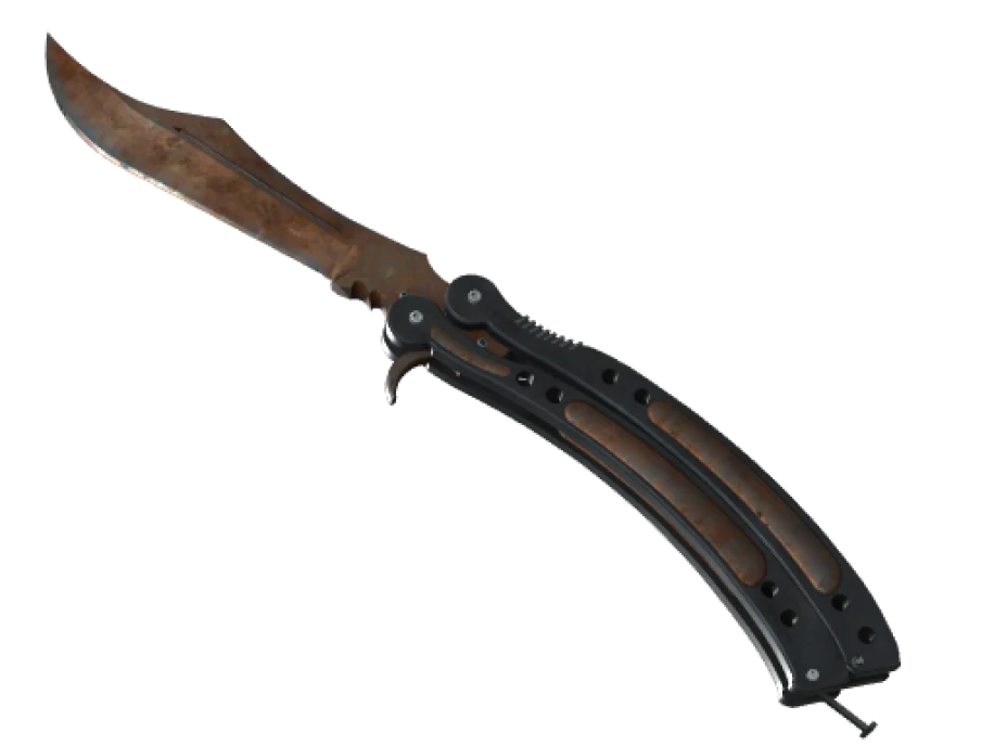★ StatTrak™ Butterfly Knife | Rust Coat (Battle-Scarred) - Image 1