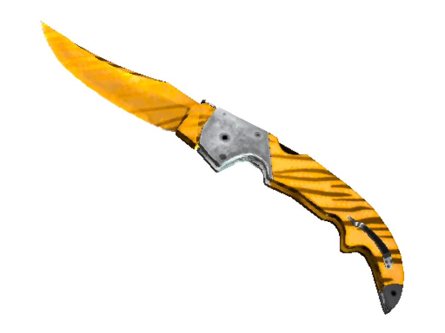 ★ StatTrak™ Falchion Knife | Tiger Tooth (Factory New) - Image 1