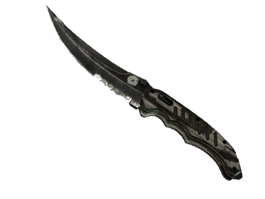 ★ StatTrak™ Flip Knife | Black Laminate (Battle-Scarred) - Image 1