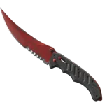 ★ StatTrak™ Flip Knife | Crimson Web (Well-Worn)