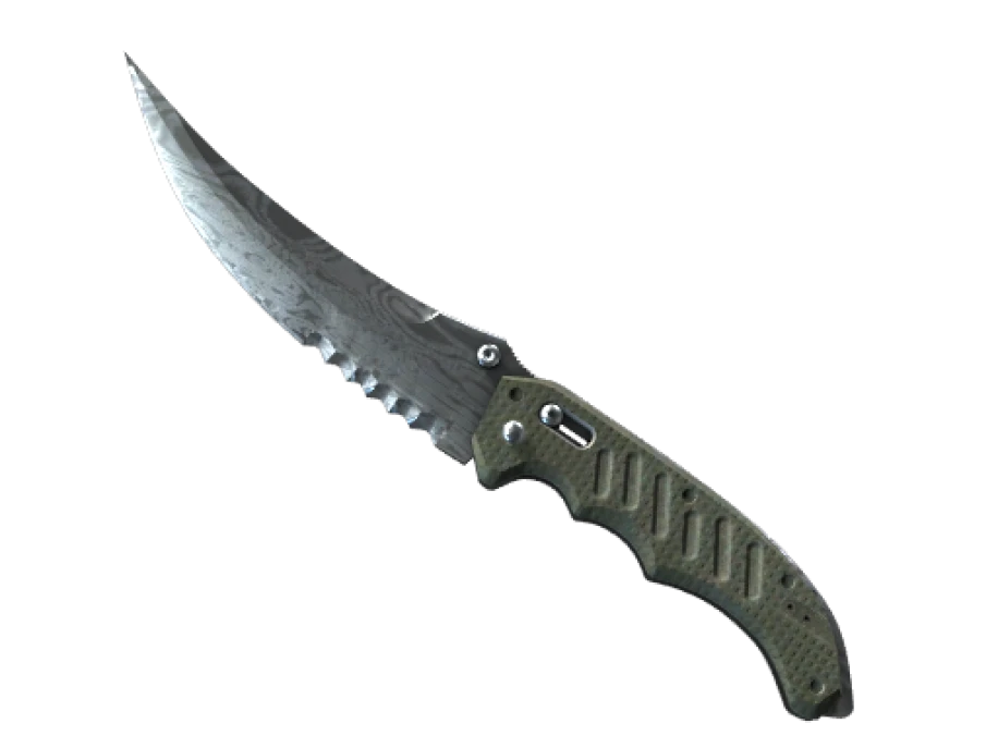 ★ StatTrak™ Flip Knife | Damascus Steel (Minimal Wear) - Image 1