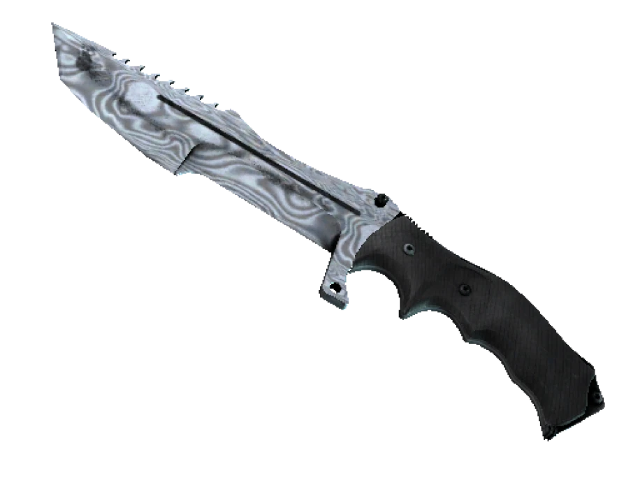 ★ StatTrak™ Huntsman Knife | Damascus Steel (Well-Worn) - Image 1