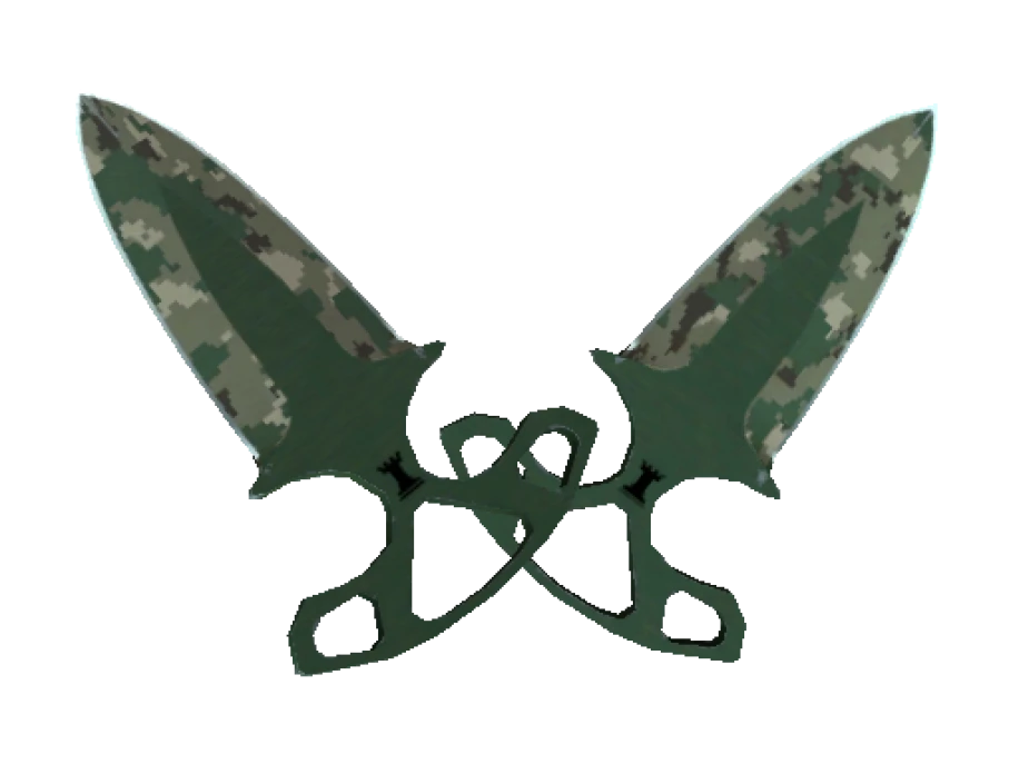 ★ StatTrak™ Shadow Daggers | Forest DDPAT (Well-Worn) - Image 1