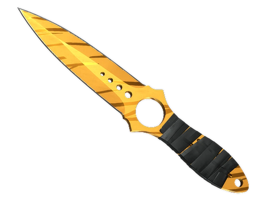 ★ StatTrak™ Skeleton Knife | Tiger Tooth (Minimal Wear) - Image 1