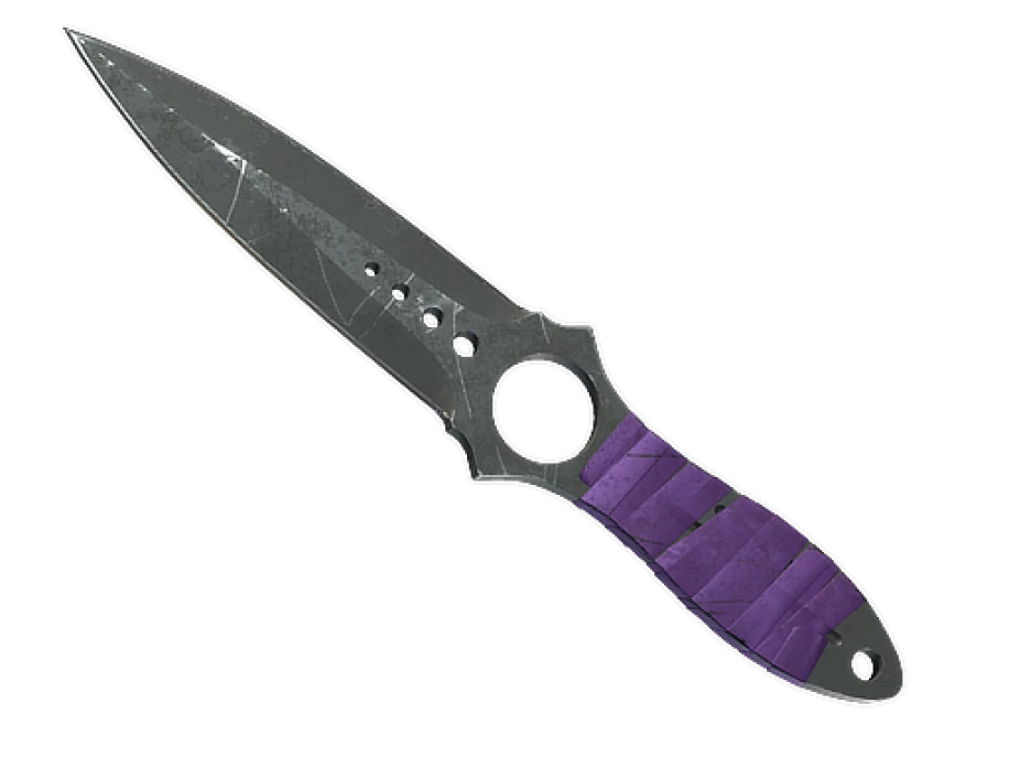 ★ StatTrak™ Skeleton Knife | Ultraviolet (Battle-Scarred) - Image 1
